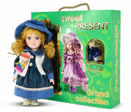 Сладкий Презент Подарочный набор с керамической куклой