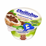 Крем-сыр творожный с Молочным шоколадом 26% пл. банка 125 гр. т/м Любодар