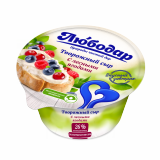 Крем-сыр творожный с Лесными ягодами 26% пл. банка 125 гр. т/м Любодар