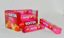 Продам жевательные конфеты tofita 47 гр (шоу бокс 20 шт) клубника, вищня, апельсин оптом