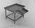 стол из нержавеющей стали для нутровки скота со склизом  - фото товара